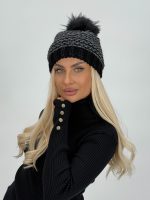 Căciulă cu ciucure din blană naturală - imagine 6