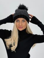 Căciulă cu ciucure din blană naturală - imagine 4