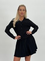 Pulover cardigan cu lurex - imagine 22