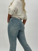 Jeans | Blug evazat plușat - imagine 5