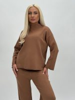 Set din tricot pulover maletă și pantalon - imagine 26