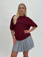 Pulover mânecă scurtă cu lurex - imagine 20