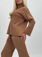 Set din tricot pulover maletă și pantalon - imagine 28