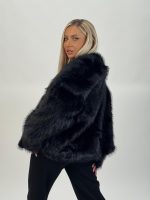 Jachetă scurtă din blană - imagine 7