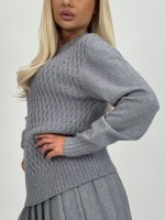 Pulover tricotat cu lurex - imagine 16