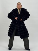 Jachetă oversized din blană 2în1 - imagine 3