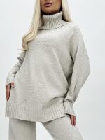 Set din tricot helancă și pantalon - imagine 8