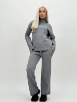 Set din tricot helancă basic și pantalon - imagine 10
