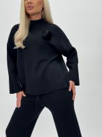 Set din tricot pulover și pantalon cu broșă - imagine 33