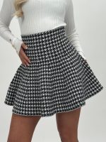 Fustă din jerse pied de poule - imagine 3