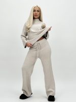 Set din tricot pulover și pantalon cu broșă - imagine 2