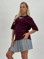 Pulover din tricot cu mânecă scurtă accesorizat - imagine 2