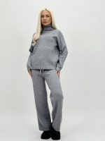 Set din tricot helancă basic și pantalon - imagine 9