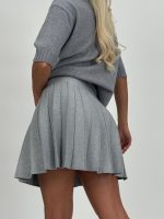 Fustă plisată cu lurex - imagine 4