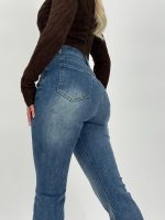 Jeans | Blug evazat cu eșarfă - imagine 7