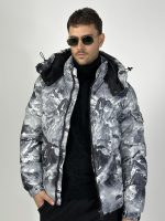 Jachetă din fâș imprimat - imagine 4