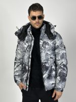 Jachetă din fâș imprimat - imagine 5