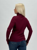 Pulover helancă din jerse rigat - imagine 18