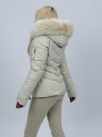 Jachetă din fâș cu glugă și blană detașabilă - imagine 8