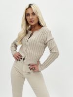 Pulover cardigan cu paiete