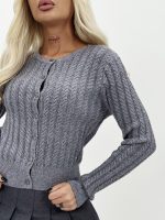 Pulover cardigan cu paiete - imagine 16