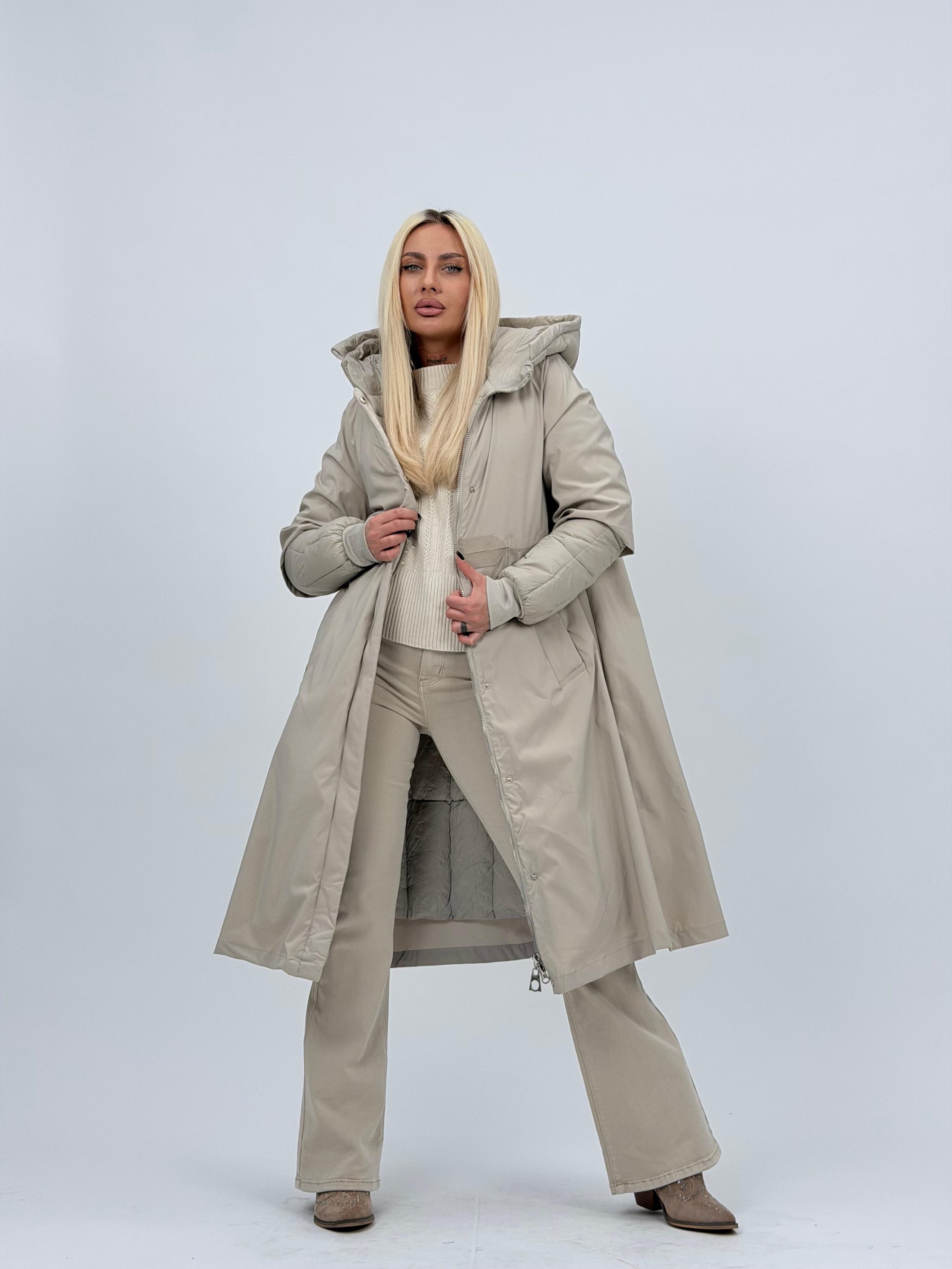 16b9e064-532c-4c7c-9e0a-d911521701c1 Jachetă parka lungă - imagine 1