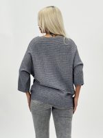 Pulover raglan din tricot rigat - imagine 13