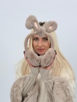 Căști din blană cu urechi - imagine 19