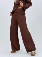 Set din tricot subțire bluză și pantalon cu ștrasuri - imagine 17