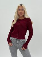 Pulover cardigan cu paiete - imagine 21