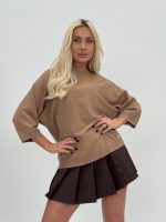 Pulover raglan cu mâneci 3/4 - imagine 5