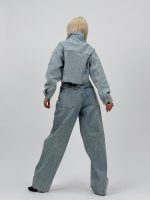 Jachetă de jeans full strass - imagine 7