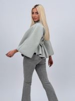 Poncho cu cordon în talie - imagine 23