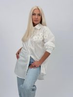 Cămașă din bumbac accesorizată - imagine 3