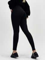 Pantalon slim fit negru - imagine 3