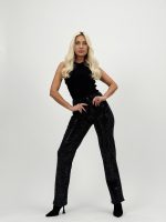 Jeans | Blug Drept negru cu ștras