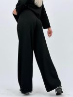 Set din tricot subțire bluză și pantalon cu ștrasuri - imagine 26