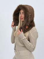 Căciulă din blană cu fildeș - imagine 13