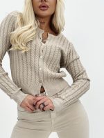 Pulover cardigan cu paiete - imagine 2