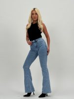 Jeans | Blug push-up evazat bleu - imagine 4