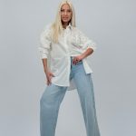 Cămașă din bumbac accesorizată