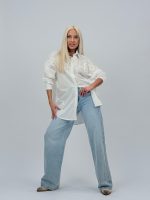 Cămașă din bumbac accesorizată