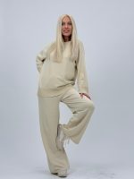 Set din tricot subțire bluză și pantalon basic - imagine 16