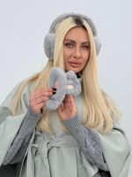 Căști din blană cu urechi - imagine 3