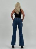 Jeans | Blug evazat bleumarin cu push-up - imagine 5