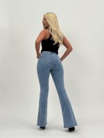 Jeans | Blug push-up evazat bleu - imagine 7