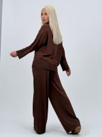 Set din tricot subțire bluză și pantalon basic - imagine 7