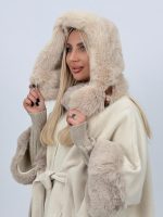 Căciulă din blană cu fildeș - imagine 8