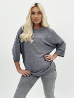 Pulover raglan din tricot rigat - imagine 11