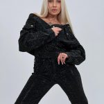 Jachetă de jeans full strass